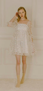 3D Daisy Baby Doll Dress