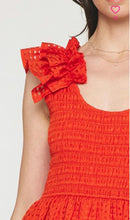 Load image into Gallery viewer, Red Ruffled Dress
