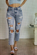 Load image into Gallery viewer, Boyfriend Ripped Jeans
