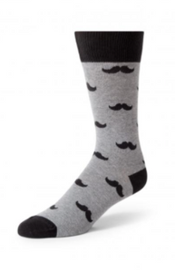 Mustache Formal Socks